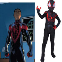 Tcosplay Kids Black Spiderman Cosplay Costume