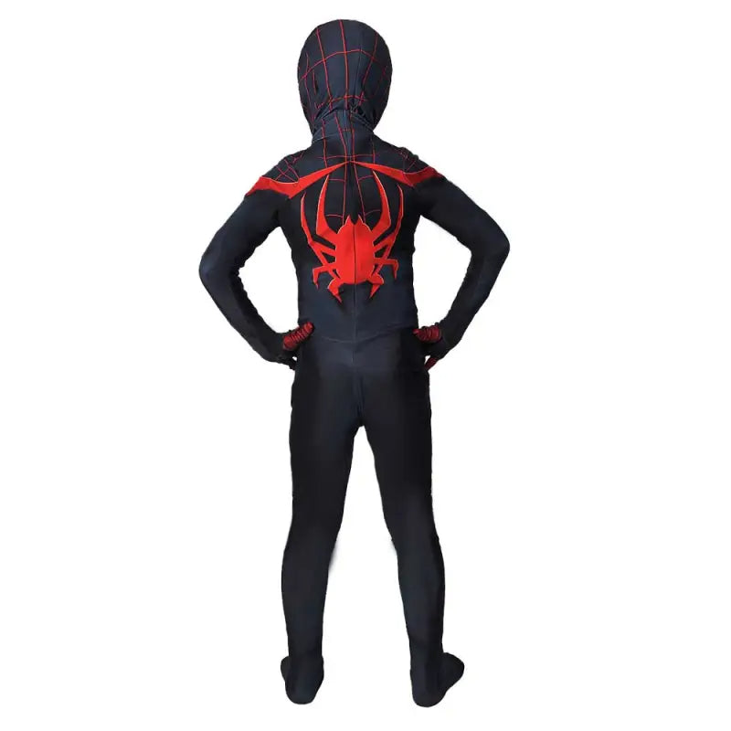 Tcosplay Kids Black Spiderman Cosplay Costume