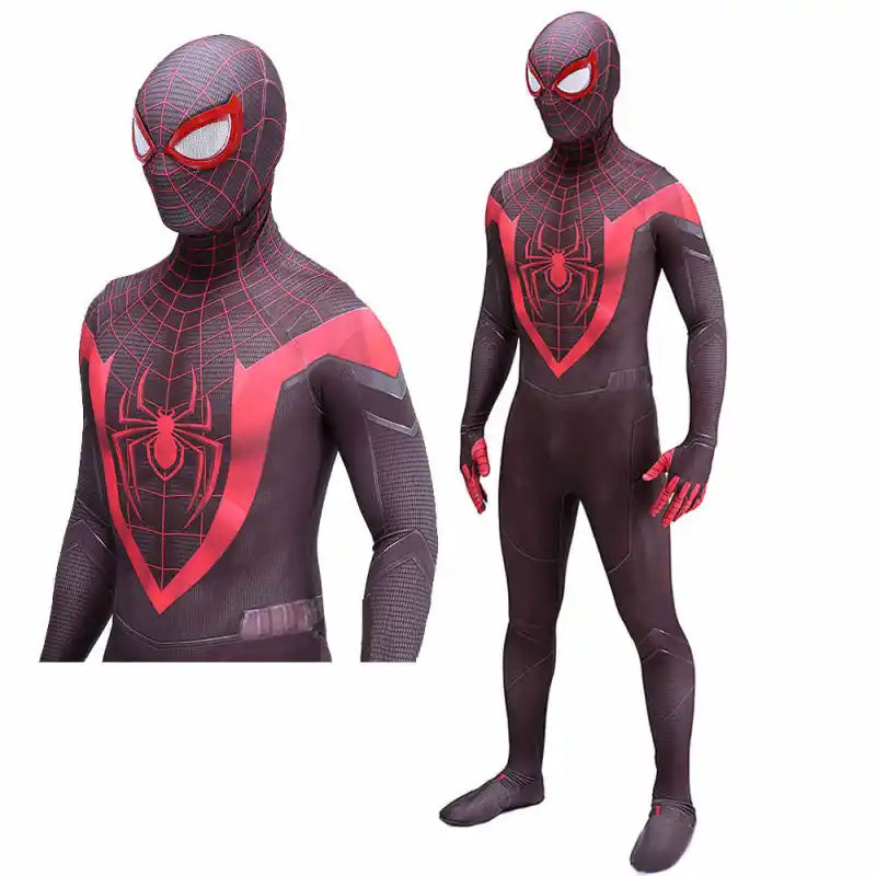 Tcosplay PS5 Black Spiderman Zentai Suit