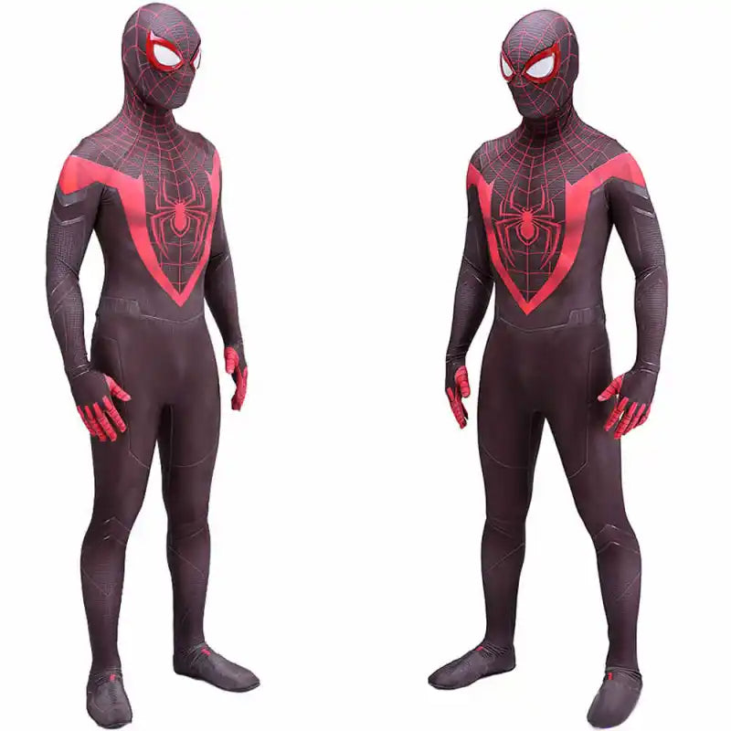 Tcosplay PS5 Black Spiderman Zentai Suit